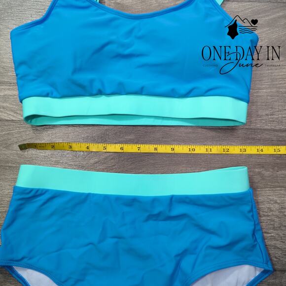 Adisputent Crop Bikini Swimsuit Size M - Picture 5 of 7